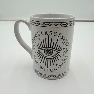Classy Witch on White Mug by Place & Time Halloween